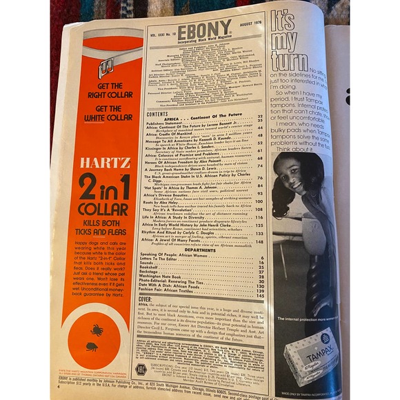Vintage August 1976 Ebony SPECIAL ISSUE Magazine with Featured Cover, “AFRICA…k - Picture 3 of 15